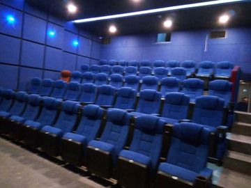 China O teatro de dobramento do cinema da madeira compensada interna preside a esponja high-density com Cupholder fornecedor